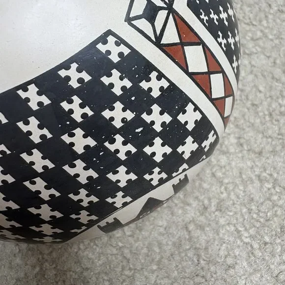 Seed Pot Turtle Fish Maya Ortiz Gerardo Ledezma Veloz Mexican Pottery Signed - Picture 6 of 8